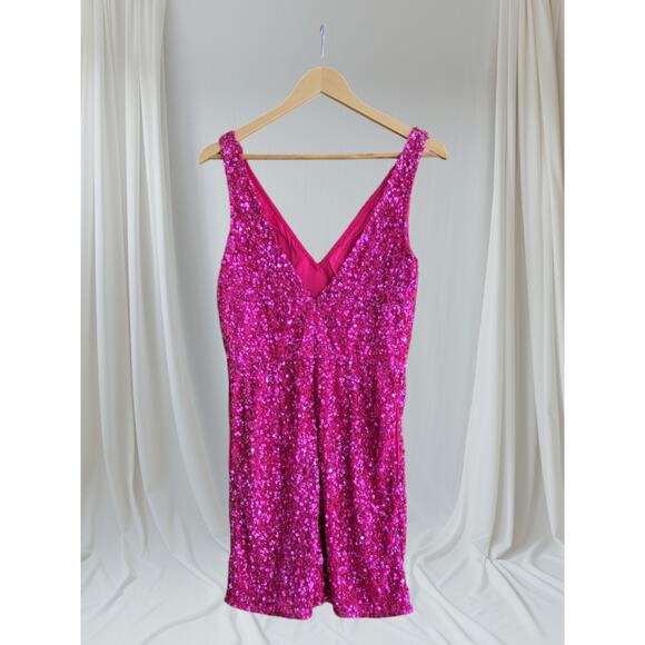 ASHLEYlauren 4286 Romper Fuchsia Size 8 Pageant Fun Fashion NWT - Picture 2 of 4